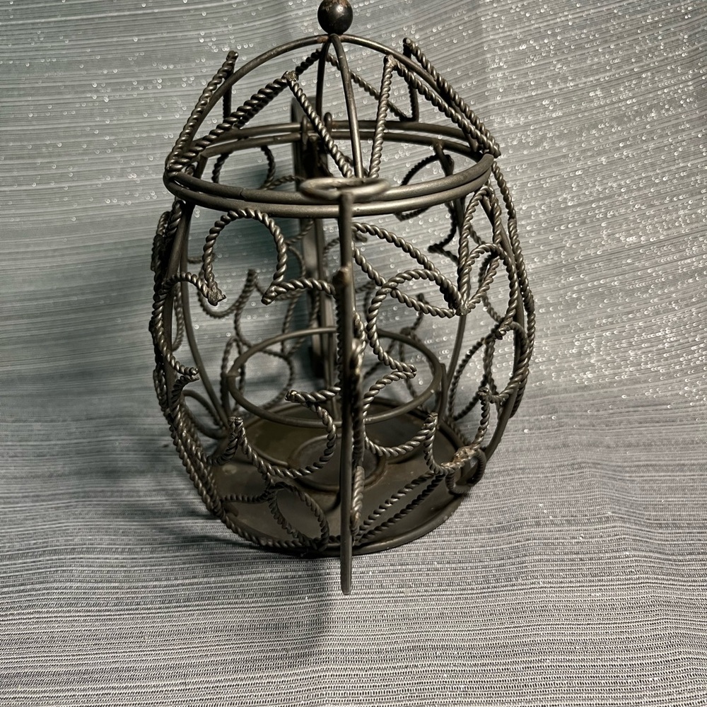 Vintage Metal Teapot Candleholder Farmhouse Ornate - Picture 5 of 7